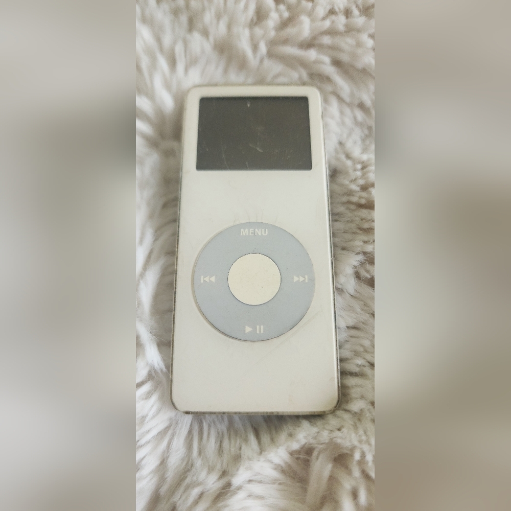 Apple White Portable Audio Player